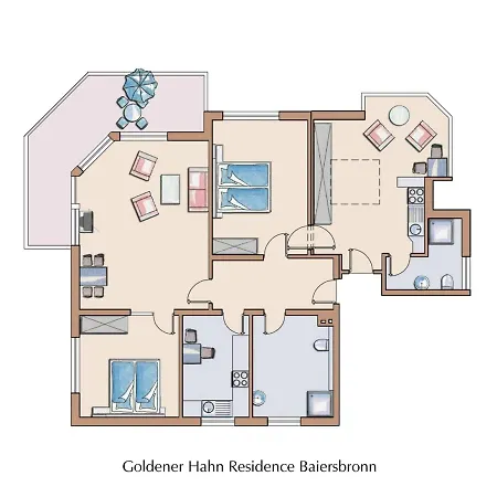 Apartment Goldener Hahn Mit Infrarot Sauna, Panorama Aussicht & Pool, Fruehstuecksservice Im