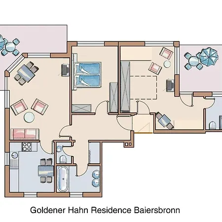 Apartment Goldener Hahn *